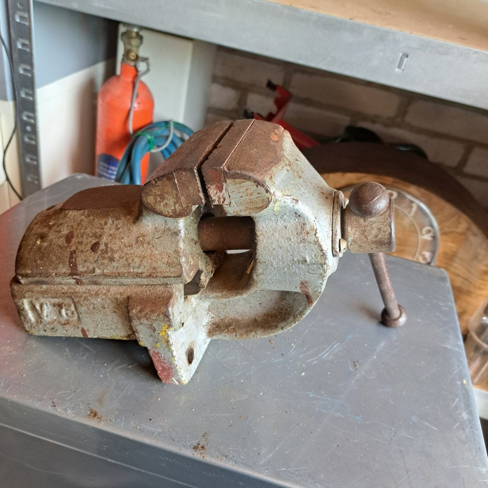 Robuuste bankschroef., Ophalen, Gebruikt, Bankschroef