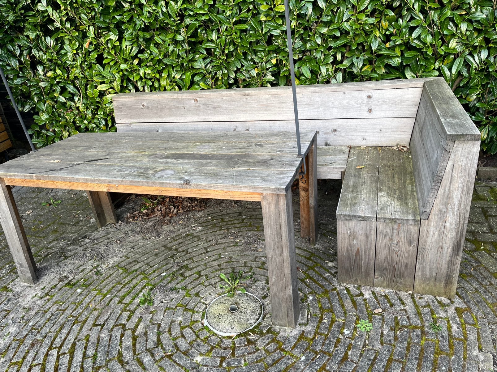 Tuinset Gratis!, Ophalen, Gebruikt, Rechthoekig, Hout