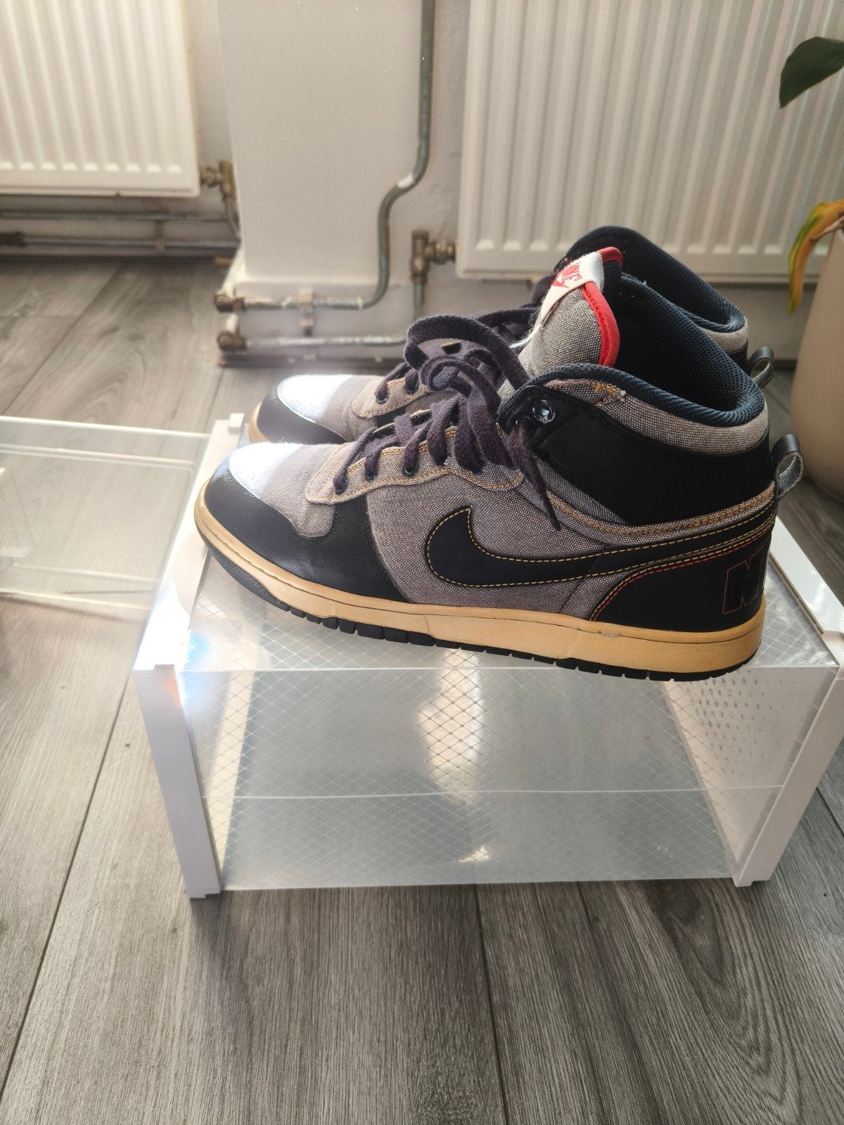 Nike Dunk High Top Sneakers, Zwart, Nike, Ophalen of Verzenden, Sneakers of Gympen