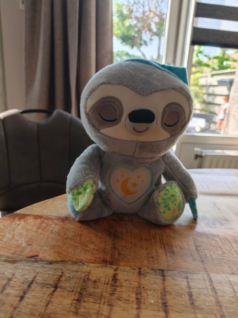 Snoozy Luiaard Vtech Knuffel met Geluid en Licht, Overige merken, Overige karakters, Grijs, Ophalen of Verzenden