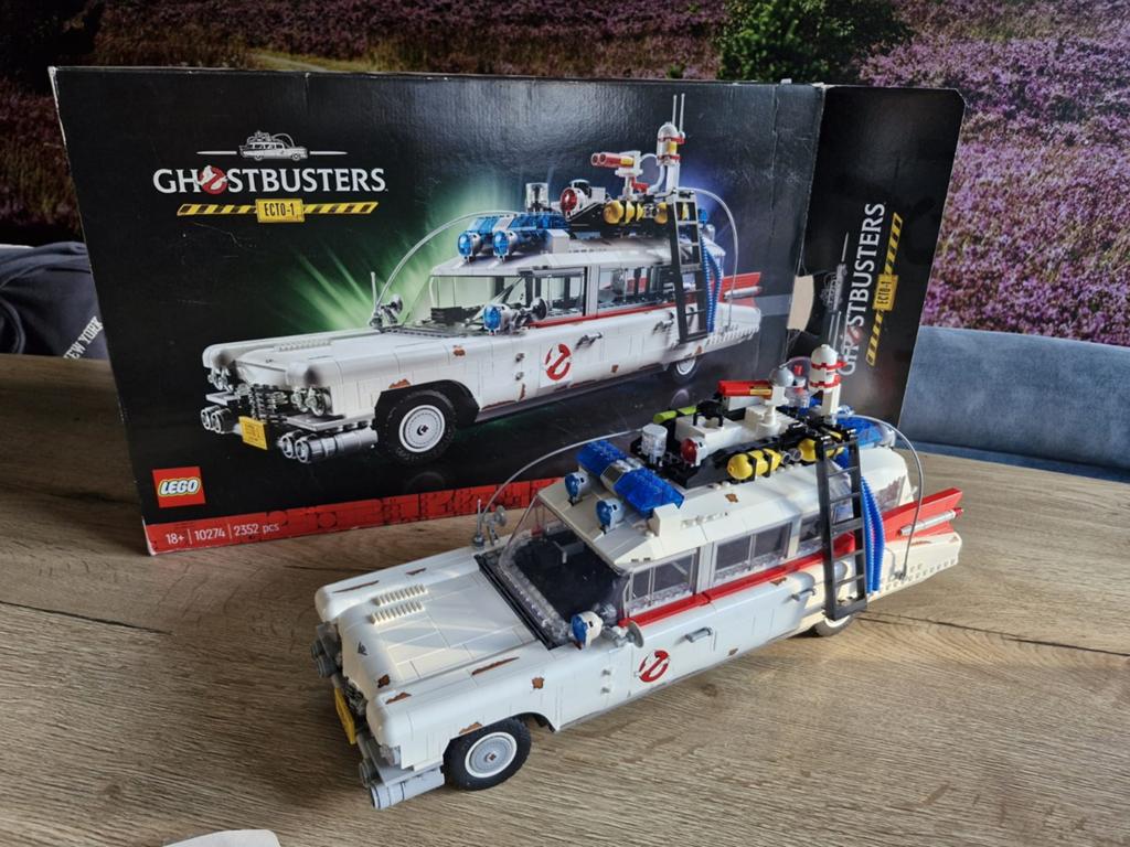 Te koop Lego Ecto-1 Ghostbusters  10274, Ophalen of Verzenden, Zo goed als nieuw