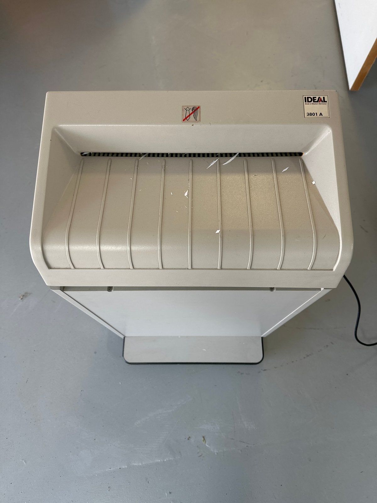 IDEAL 3801 A Papiervernietiger, Ophalen of Verzenden, Gebruikt