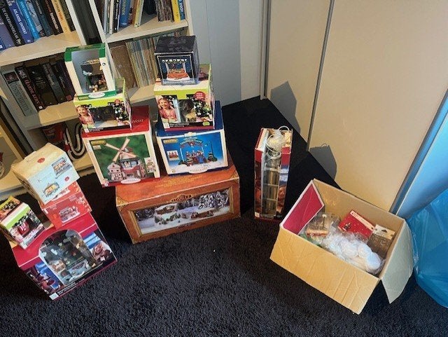 Te koop diverse kersthuisjes en accessoires, Diversen, Ophalen, Gebruikt