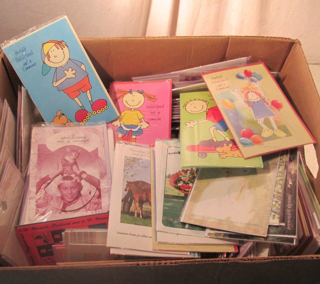 Grote Doos vol met nieuwe Wenskaarten, Diversen, Wenskaarten, Ophalen of Verzenden, Nieuw