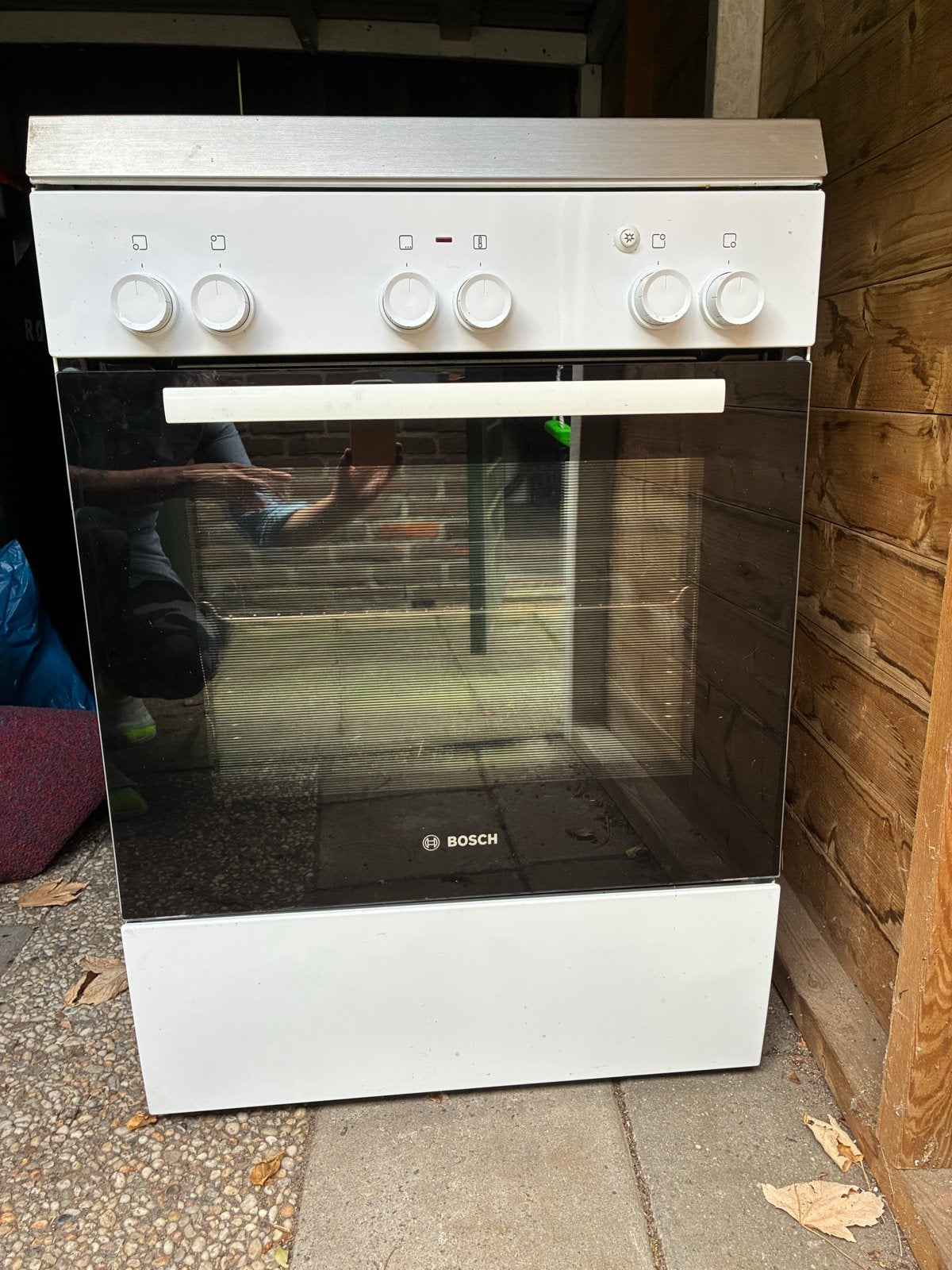 Bosch Vrijstaand Gasfornuis met Oven - Zo goed als nieuw, Witgoed en Apparatuur, Ophalen, 60 cm of meer, 4 kookzones, Zo goed als nieuw
