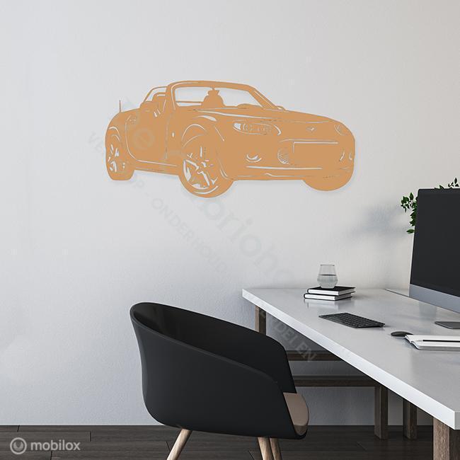 MX5 Wanddecoratie NC (89*40cm) Hout, De Cabriohoeve VOF, Nieuw, Info@cabriohoeve.nl, Julianalaan 9, 9462PG Gasselte, Nederland