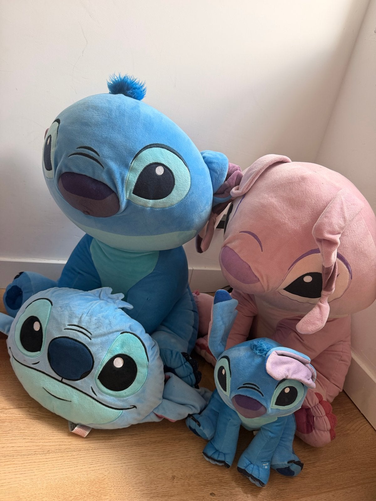 Stitch knuffels - groot en klein, Gebruikt, Overige typen, Ophalen of Verzenden, Middelgroot (20 tot 80 cm)