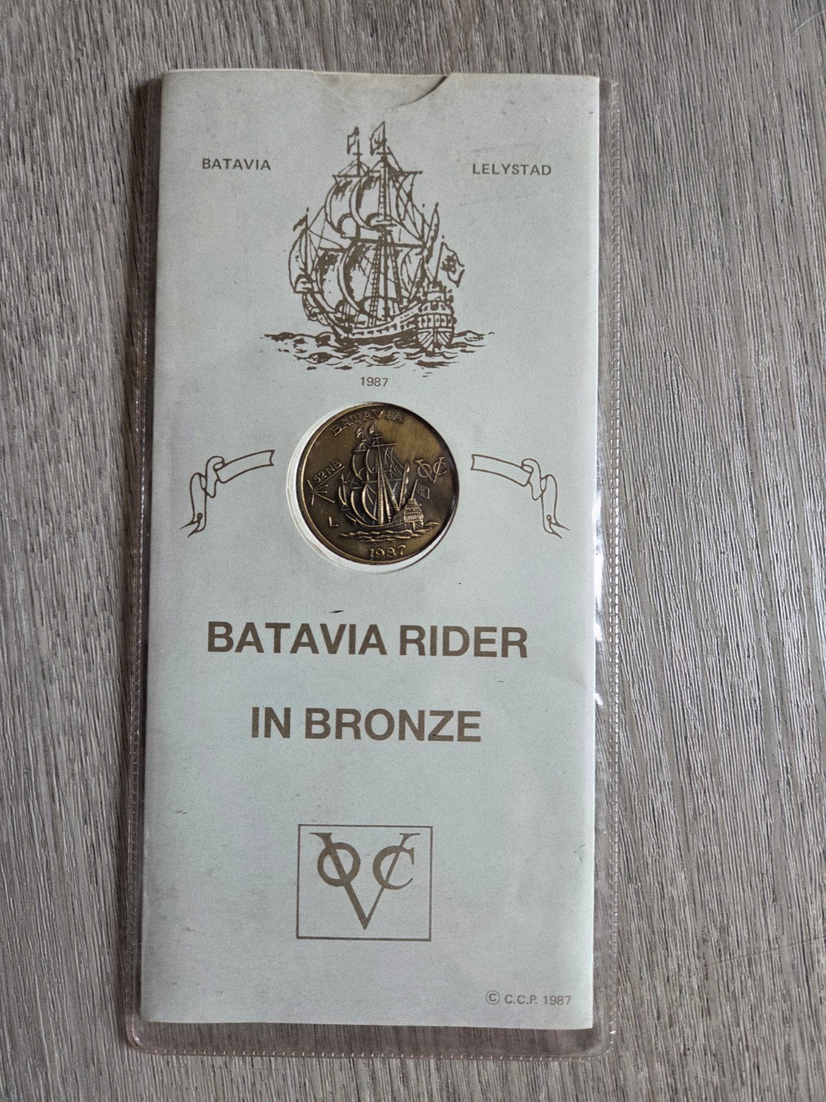 Batavia Ruiter in Brons - Herdenkingsmunt 1987, Ophalen of Verzenden
