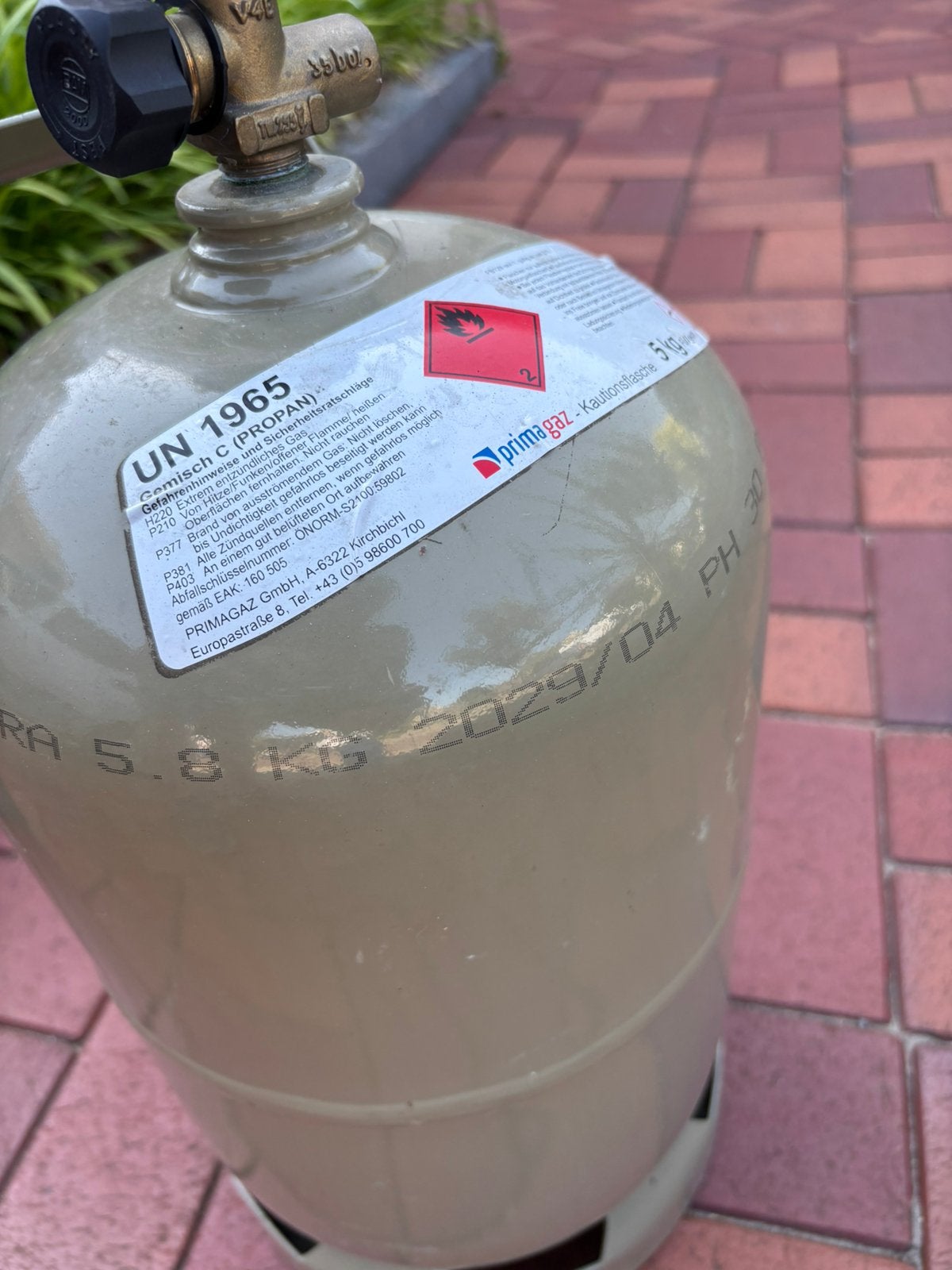 Gasfles 5 kg, Ophalen of Verzenden, Zo goed als nieuw