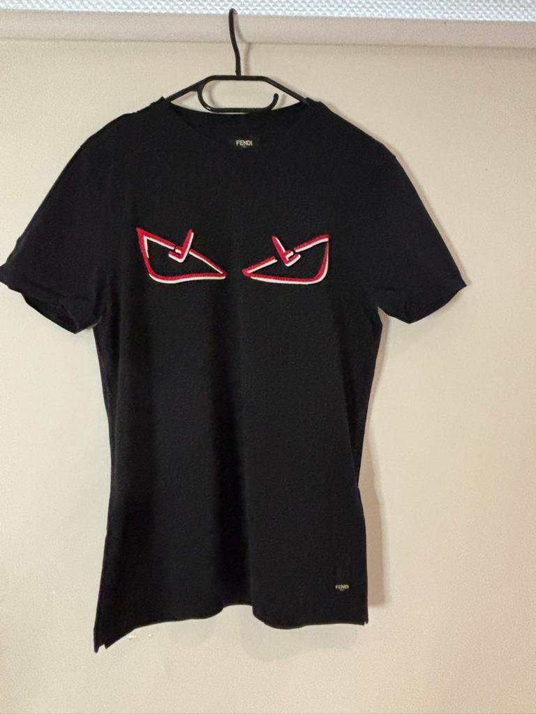 Fendi shirt met de bekende ogen maat s, Zwart, Ophalen of Verzenden, Zo goed als nieuw, Fendi