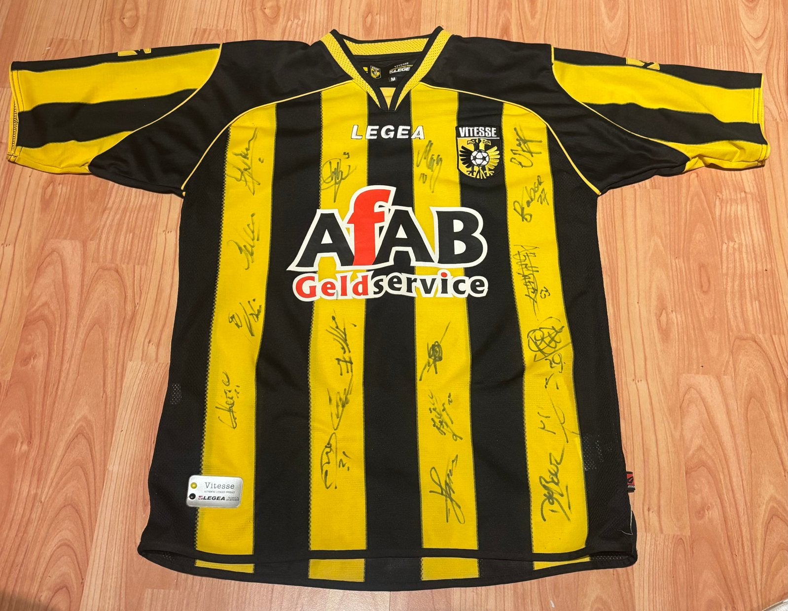 Gesigneerd vitesse shirt 2007/2008, Maat M, Ophalen of Verzenden, Zo goed als nieuw, Shirt