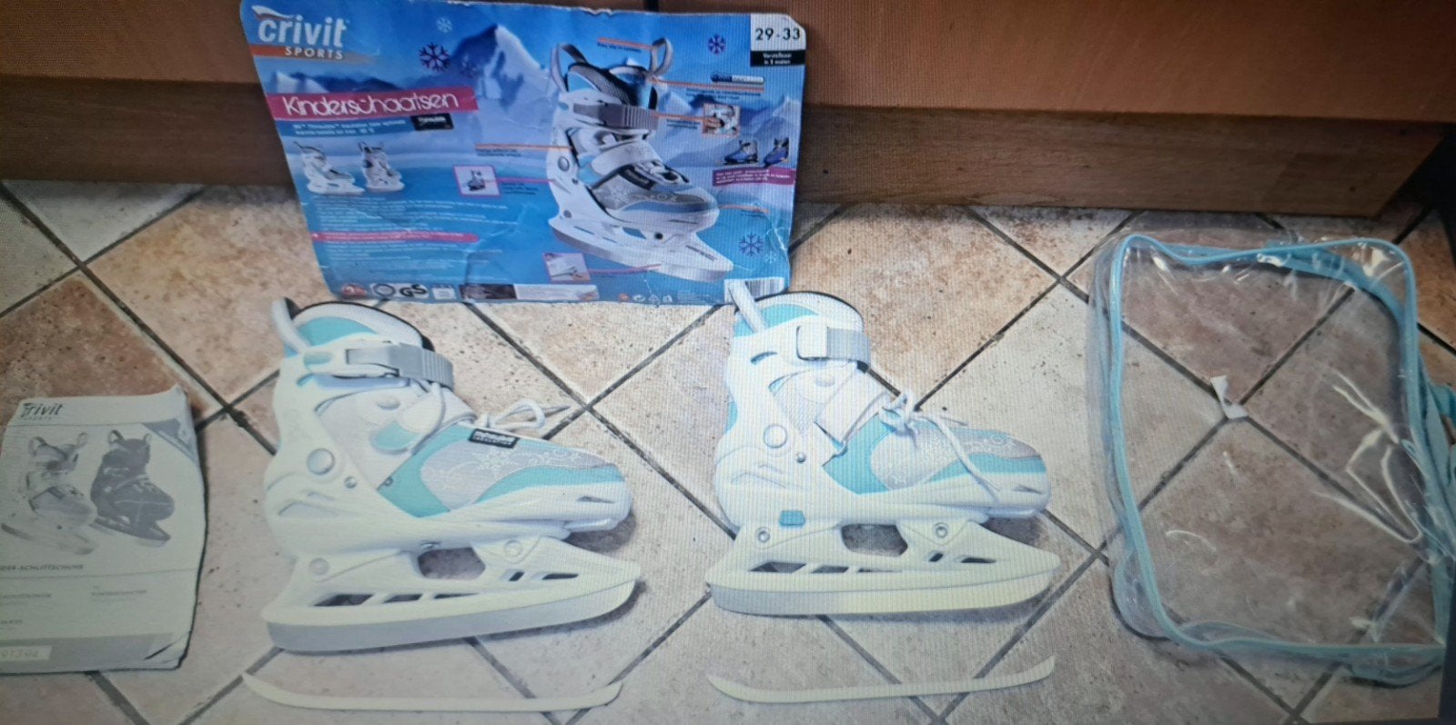 Crivit Kinderschaatsen - Verstelbaar Maat 29-33, Overige merken, Ophalen of Verzenden, Zo goed als nieuw, Kunstschaatsen