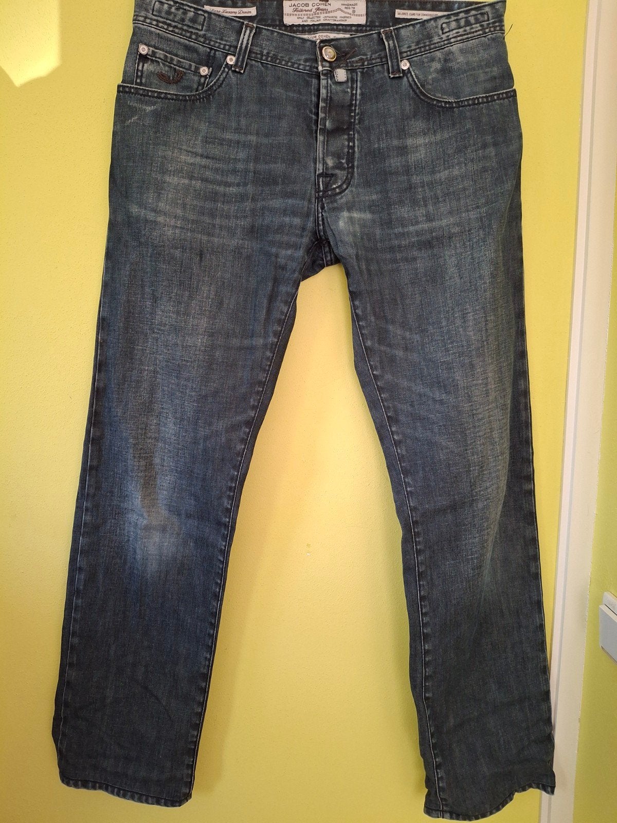 Jacob Cohen blauwe jeans spijkerbroek maat 36, W36 - W38 (confectie 52/54), Blauw, Ophalen of Verzenden, Jacob Cohen