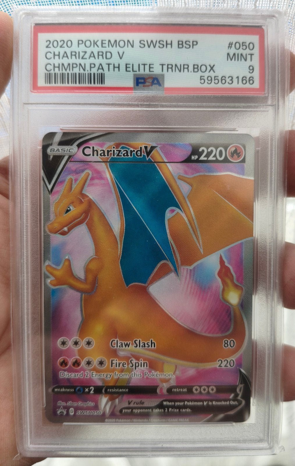Charizard PSA 9 Pokémon, Hobby en Vrije tijd, Verzamelkaartspellen | Pokémon, Ophalen of Verzenden, Zo goed als nieuw