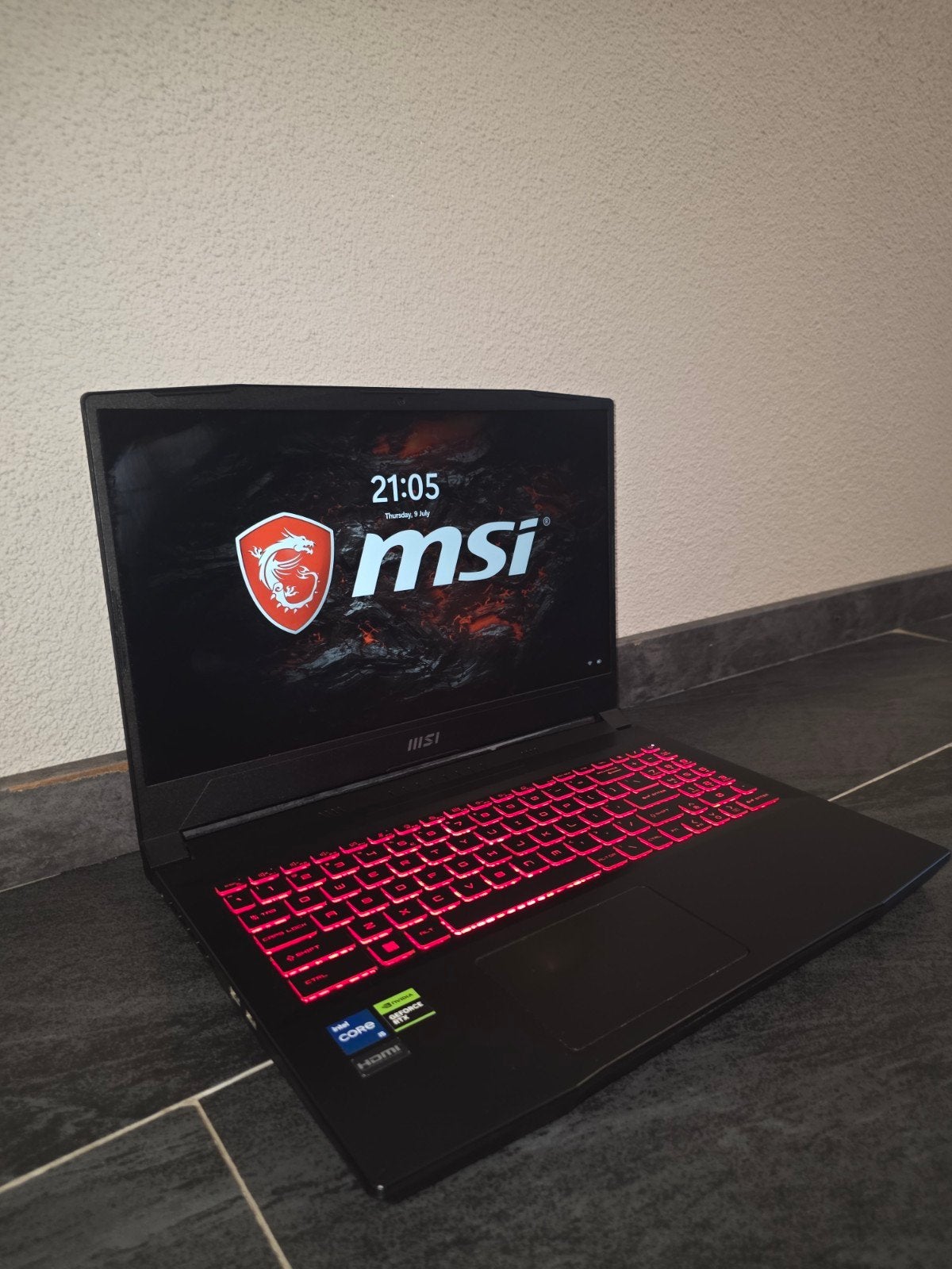 MSI Katana GF66 12e gen, RTX 3050, 16GB RAM, Computers en Software, Windows Laptops, Zo goed als nieuw, SSD, 16 GB, Met videokaart