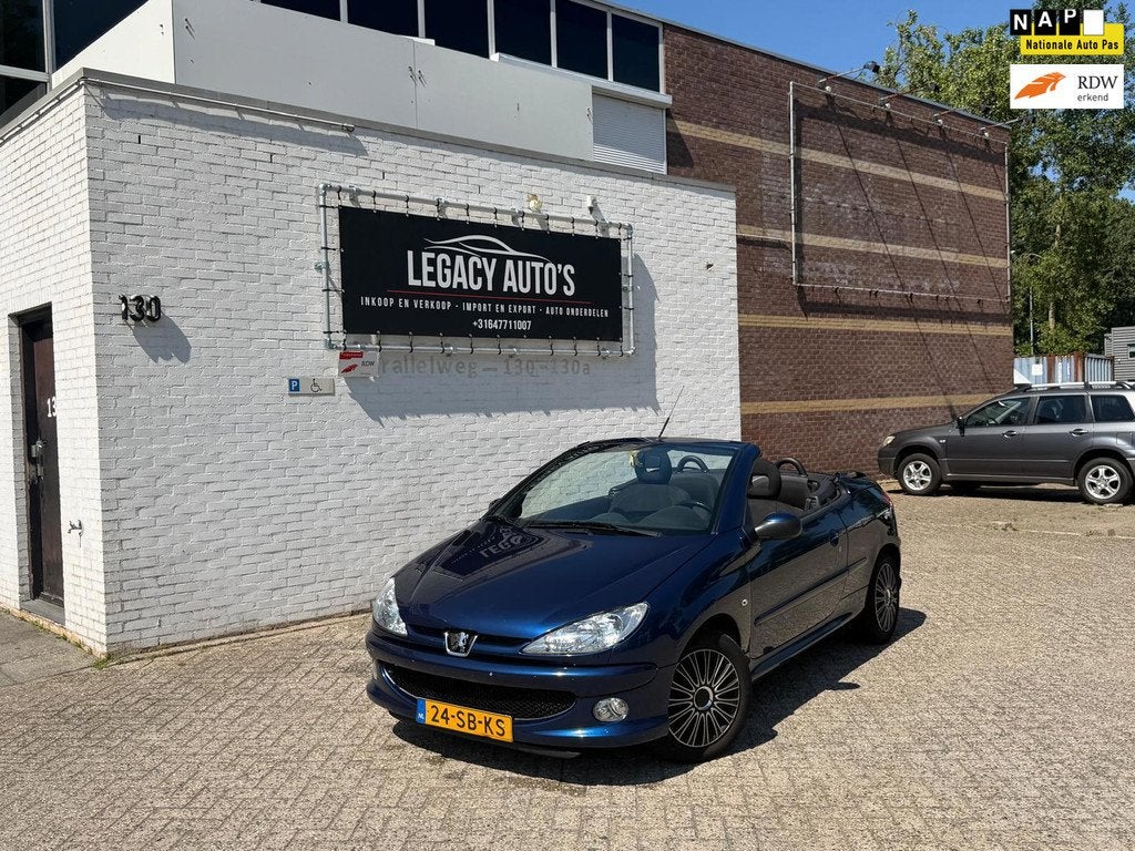 Peugeot 206 CC 1.6-16V - AUTOMAAT - LEUKE CABRIO VOOR WEINIG, Auto's, Peugeot, Bedrijf, Te koop, ABS, Airbags, Boordcomputer, Centrale vergrendeling