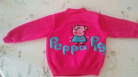 Peppa Pig trui breipatroon, Hobby en Vrije tijd, Breien en Haken, Ophalen of Verzenden, Zo goed als nieuw, Breien, Patroon of Boek