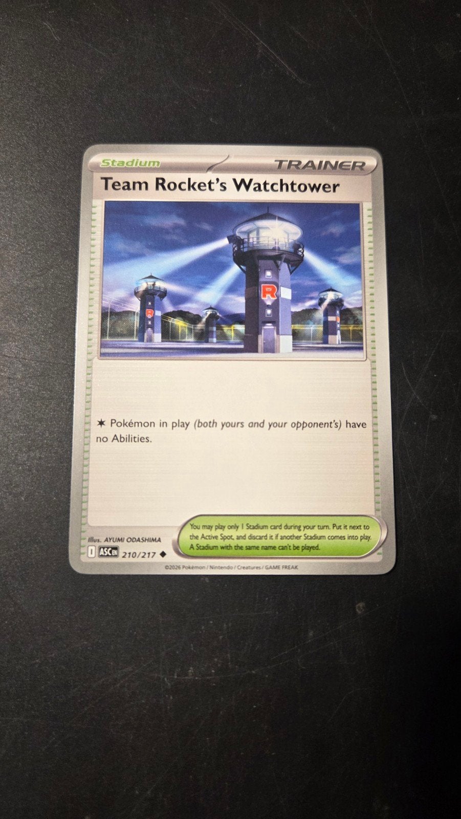 Team Rocket's Watchtower 210/217 Ascended Heroes, Verzenden, Zo goed als nieuw, Losse kaart
