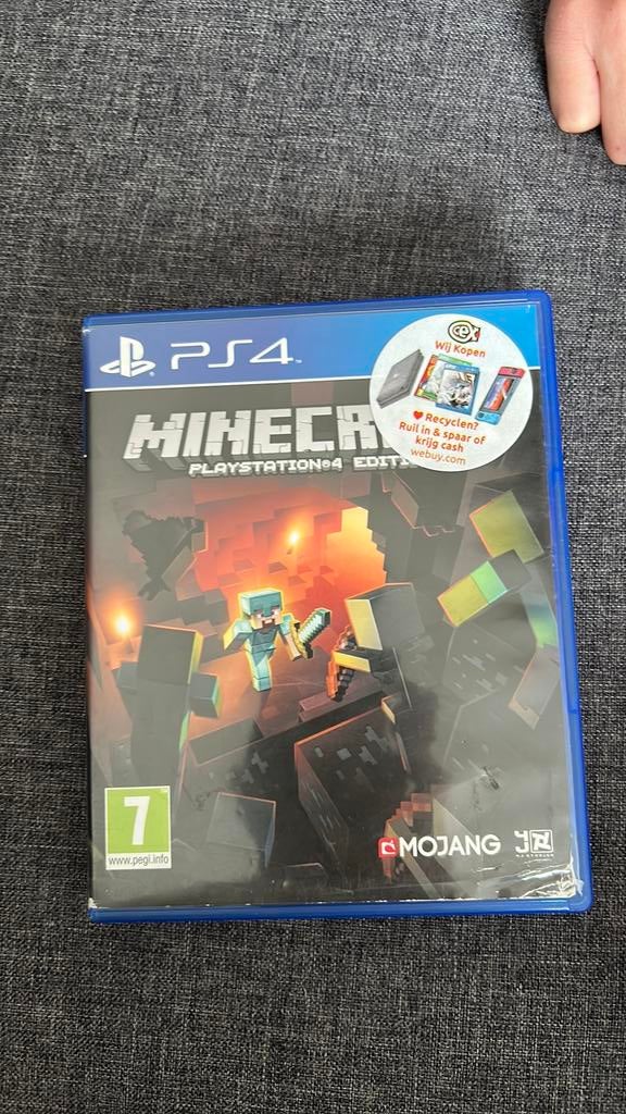 Minecraft ps4, Spelcomputers en Games, Games | Sony PlayStation Vita, Avontuur en Actie, Verzenden, 1 speler, Zo goed als nieuw
