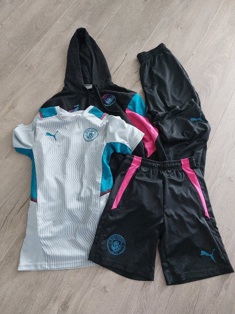 trainingspak Puma Manchester City, maat XS/164, zwart, Jongen of Meisje, Puma, Sport- of Zwemkleding, Ophalen of Verzenden