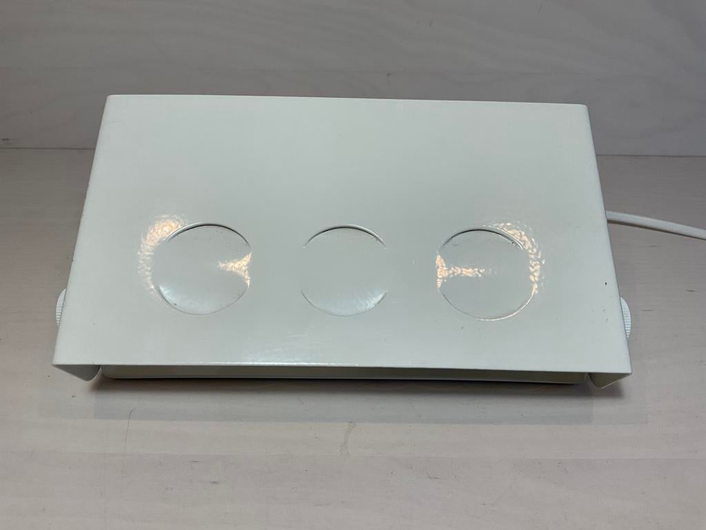 Vintage Anvia wandlampje bedlampje wit in perfecte staat, Ophalen of Verzenden, Gebruikt, Metaal