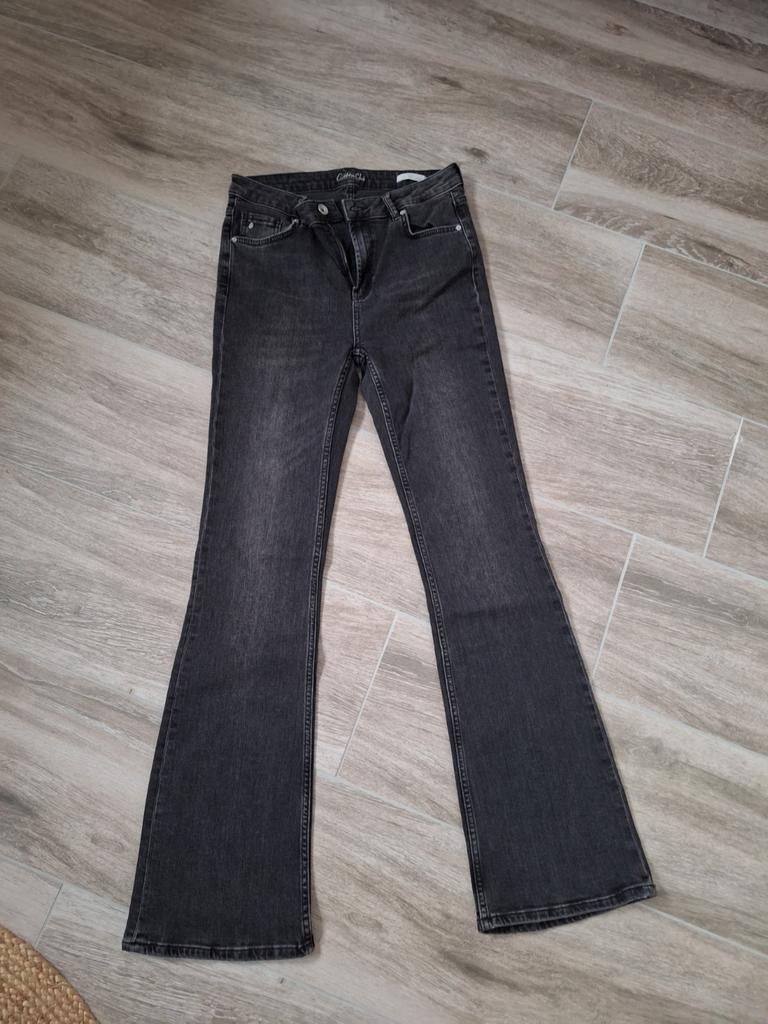 Cotton club flared jeans zwart, Zwart, Nieuw, Ophalen of Verzenden, W30 - W32 (confectie 38/40)