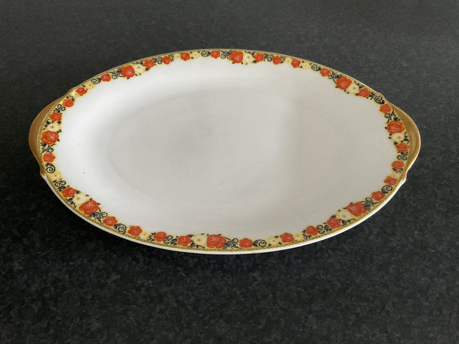 Mooie ouderwetse schaal (36 cm) Limoges, Ophalen of Verzenden