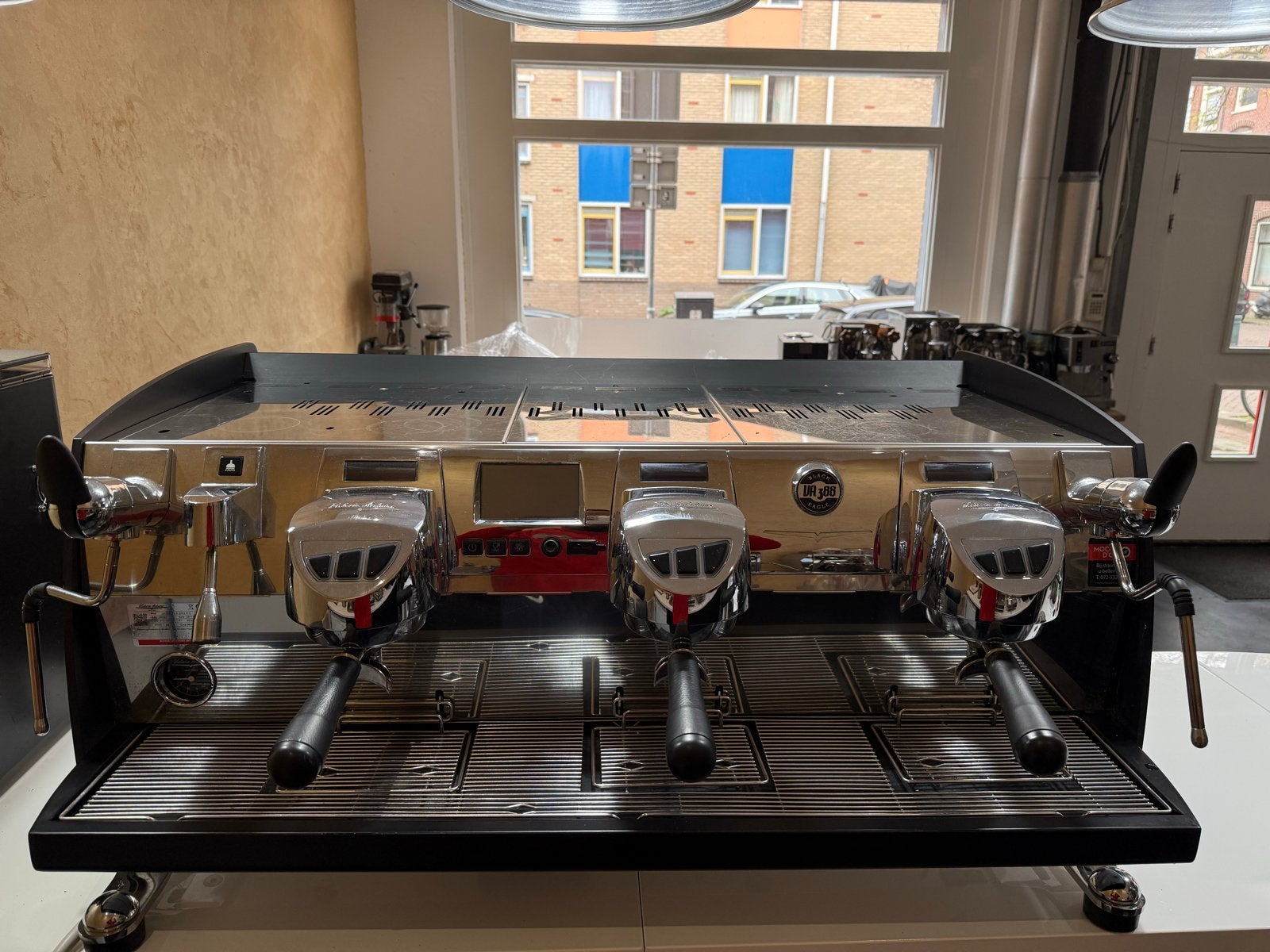 Professionele Espresso Machine - Victoria Arduino VA388 Blac, Witgoed en Apparatuur, Koffiezetapparaten, Stoompijpje, 10 kopjes of meer