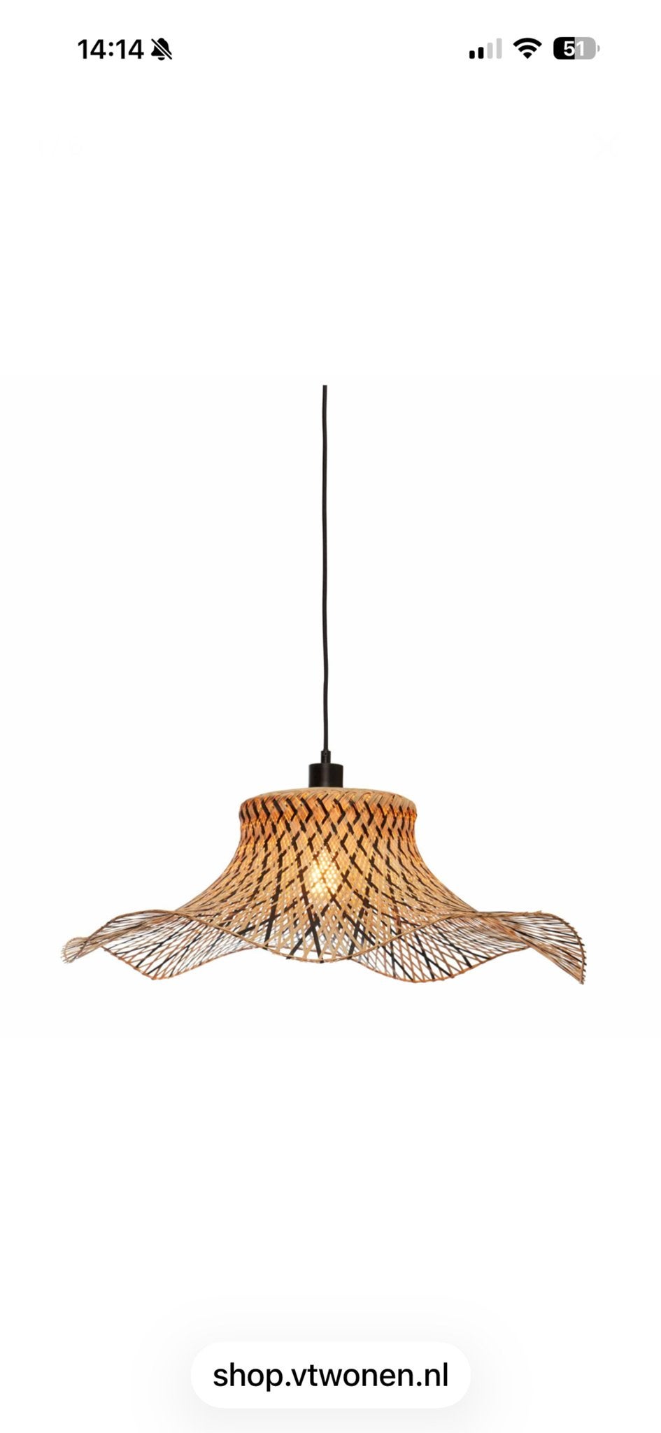 Good Mojo Ibiza Hanglamp - Natuurlijke Bamboe Design, Ophalen, Zo goed als nieuw, Natuurlijk materiaal, E27 (groot)