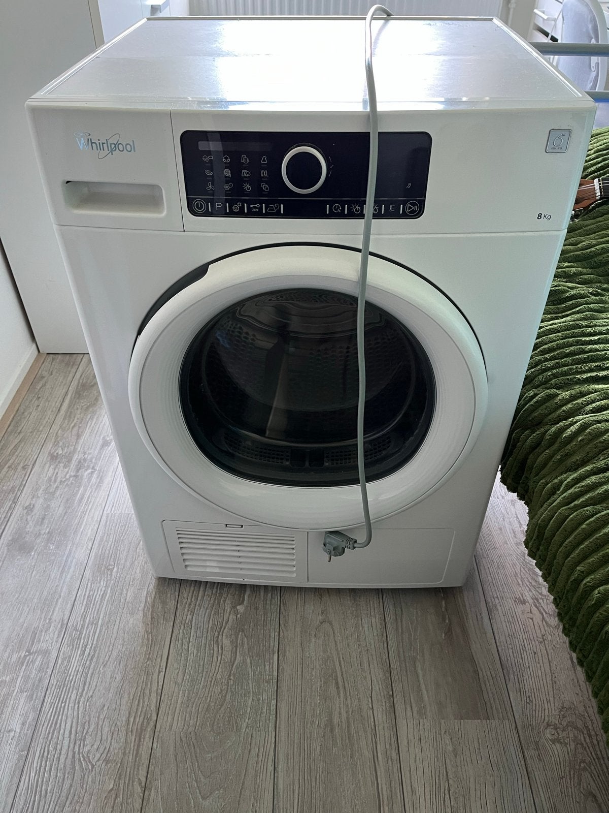 Whirlpool wasdroger - defect, voor onderdelen of oud ijzer, 8 tot 10 kg, Ophalen, Niet werkend, Voorlader