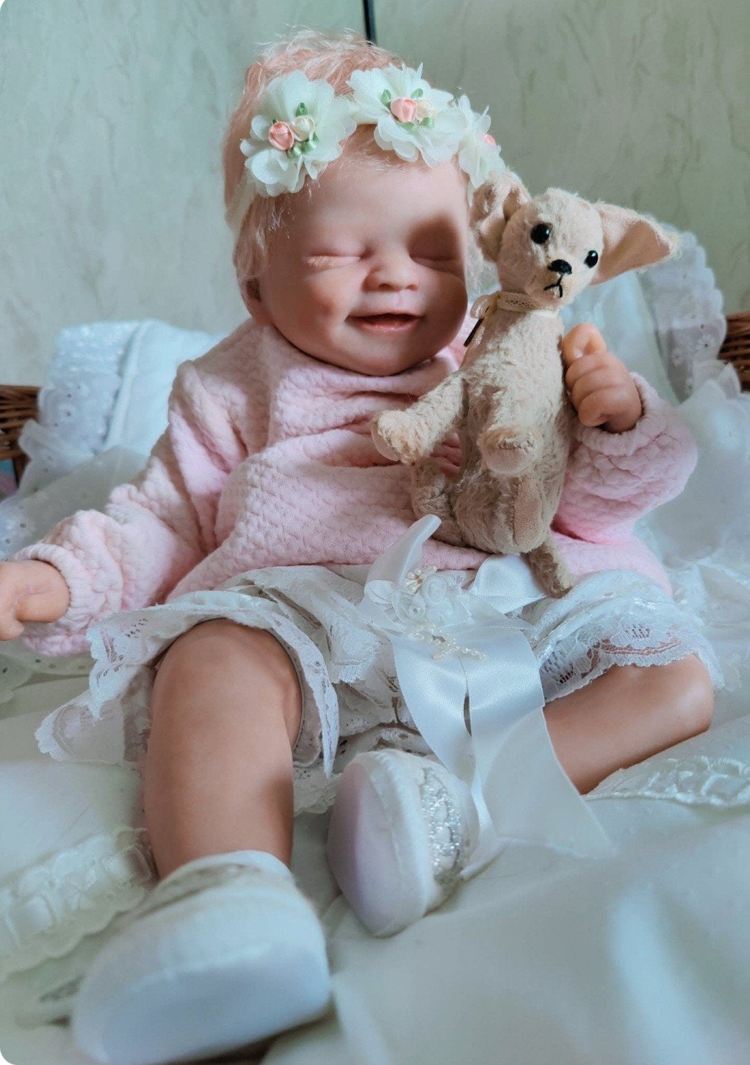 Reborn babypop Alisha van Sabrina Hergarten - Nieuw, Ophalen of Verzenden