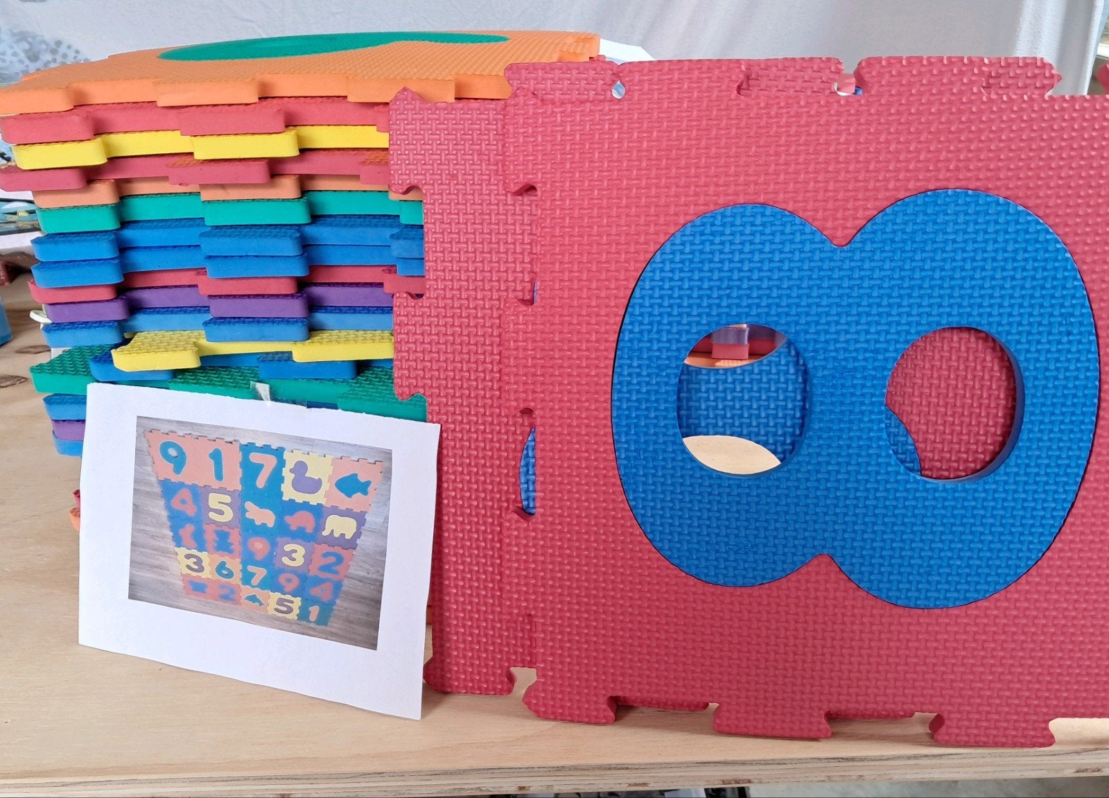 Puzzelmat van foam, Ophalen, Gebruikt