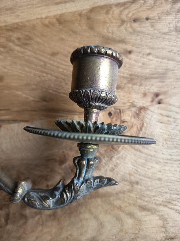 prachtige antieke piano- kandelaars, zware kwaliteit, Antiek en Kunst, Antiek | Kandelaars, Ophalen of Verzenden, Koper of Brons