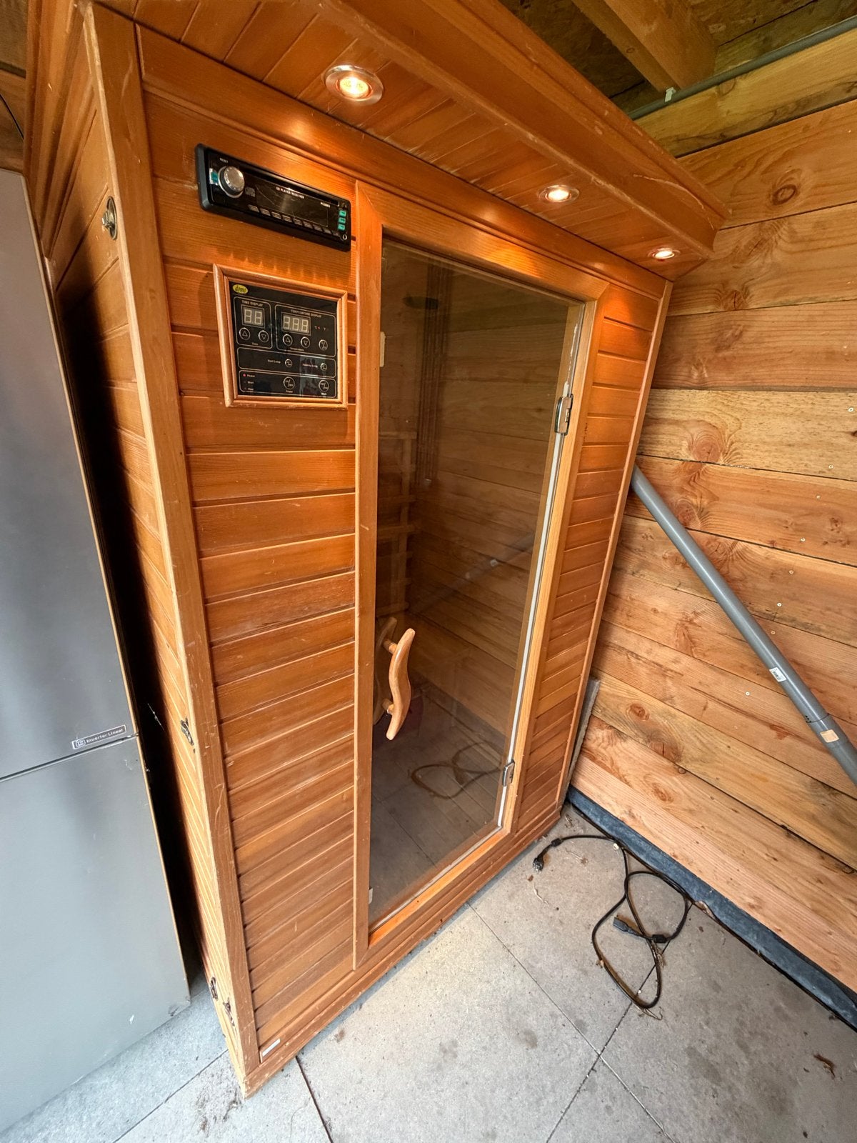 Infrarood sauna (in delen te vervoeren)., Sport en Fitness, Sauna, Ophalen of Verzenden, Gebruikt, Infrarood, Complete sauna