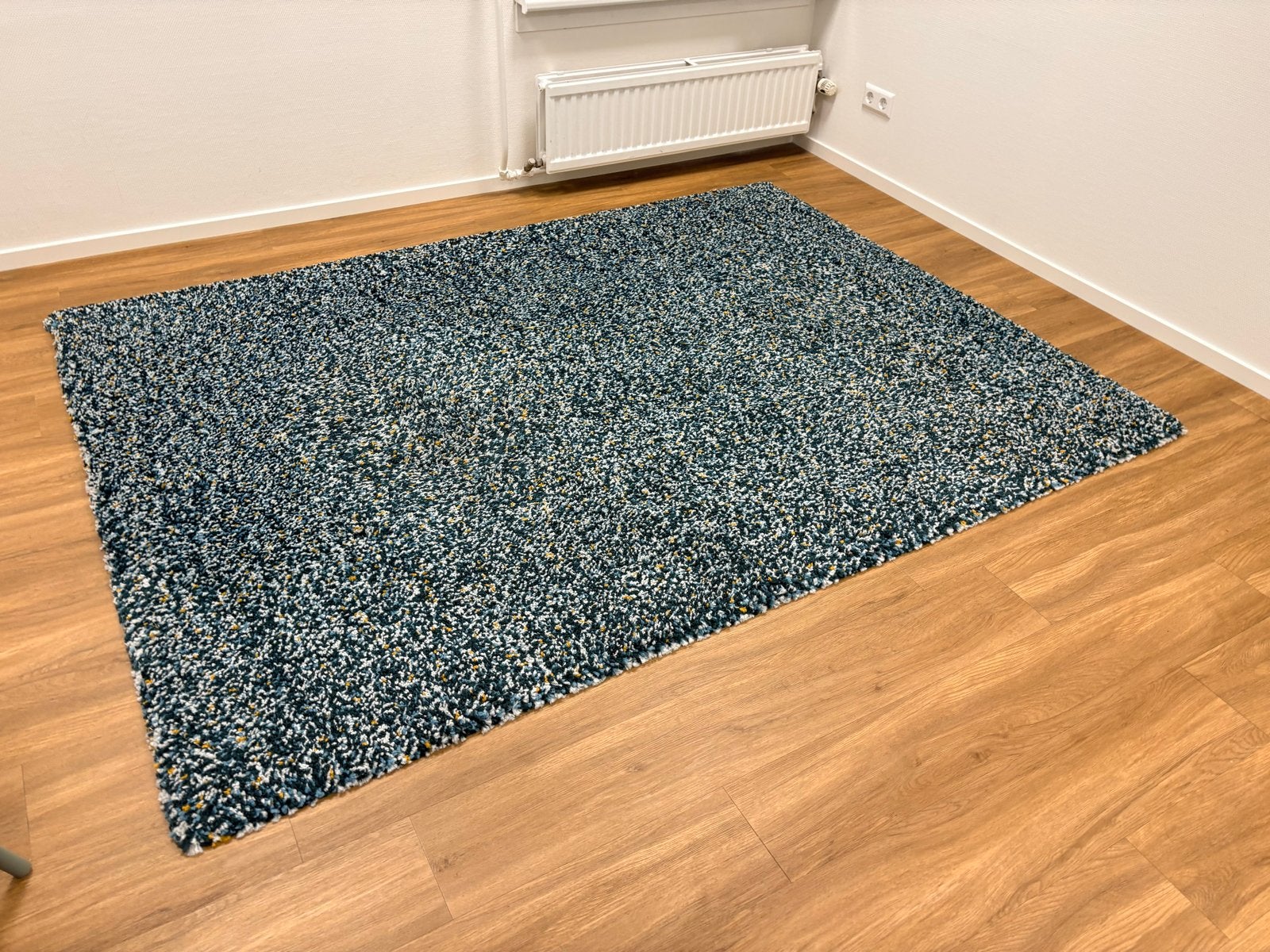 GRATIS — IKEA VINDUM Vloerkleed - Groen/Blauw/Geel, Huis en Inrichting, Ophalen, 150 tot 200 cm, 200 cm of meer, Zo goed als nieuw