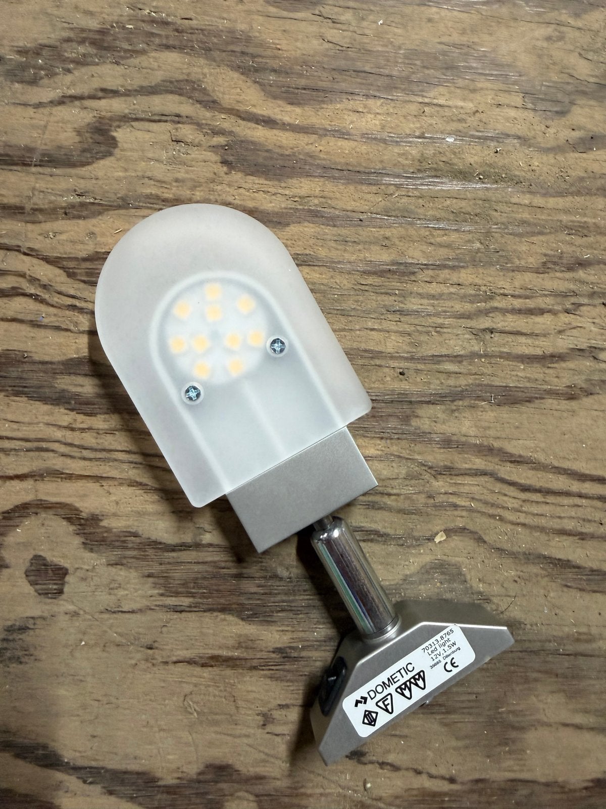 Dometic 12V LED-spot voor stroomrail, Caravans en Kamperen, N, Verzenden, Nieuw, Dometic