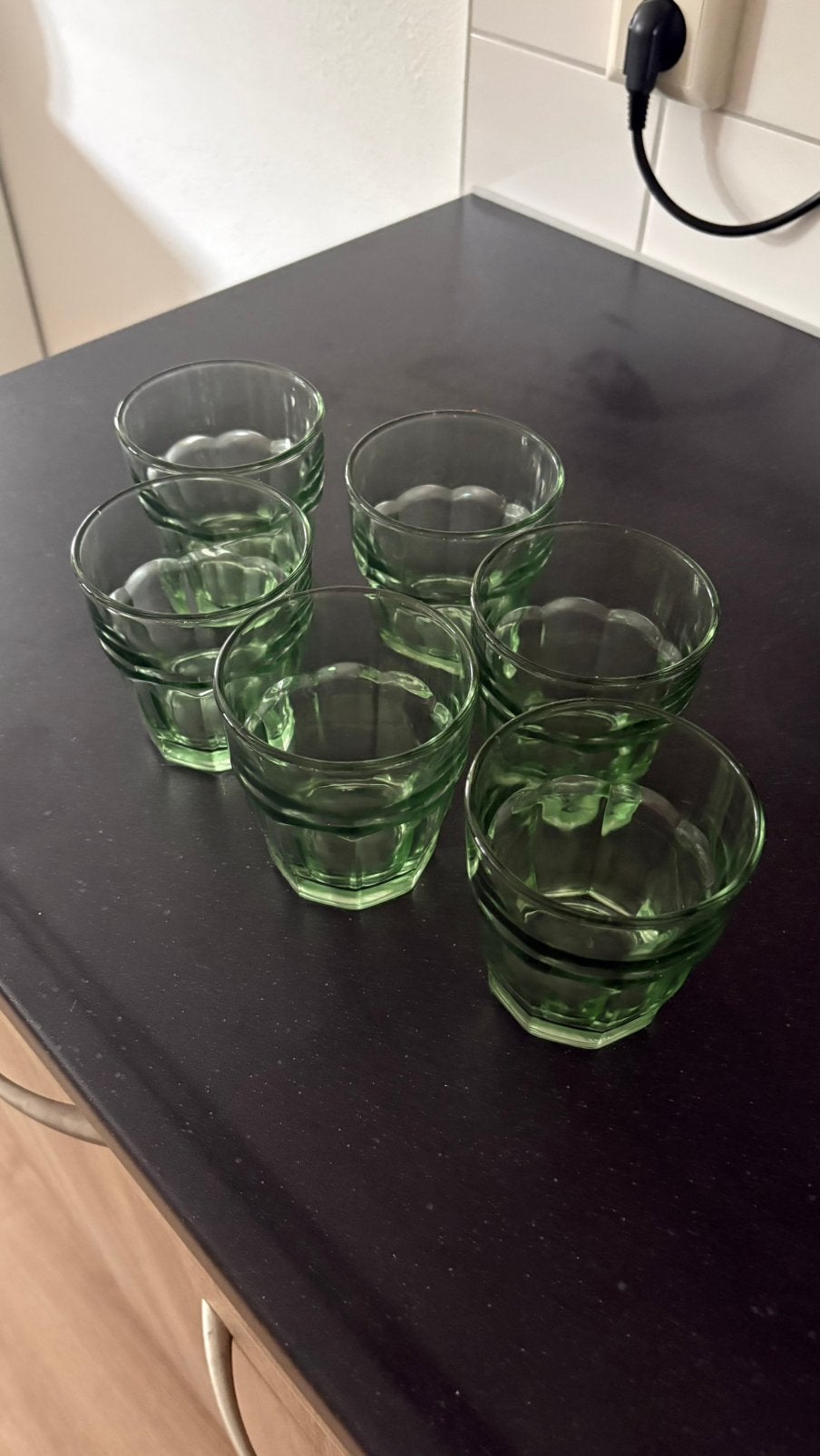 6 water glazen, Ophalen of Verzenden, Zo goed als nieuw, Waterglas