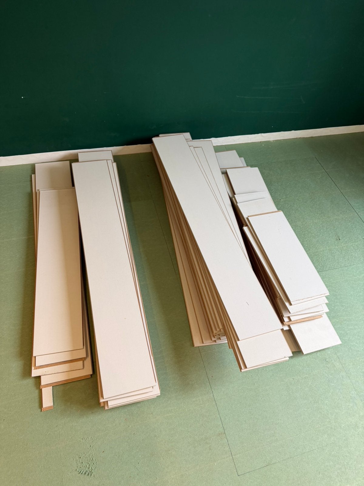 +- 40 m2 PRÄRIE Laminaat Wit, Ophalen, 50 tot 150 cm, Zo goed als nieuw, 10 m² of meer