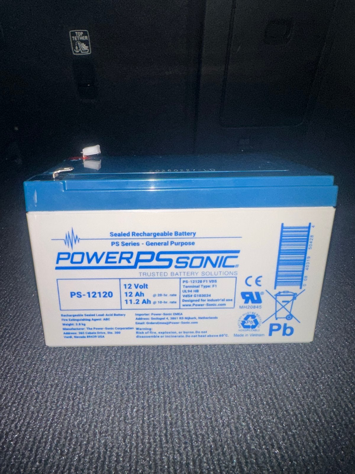 Power Sonic PS-12120 12V 12Ah Accu - Nieuwstaat, Nieuw, Universele onderdelen