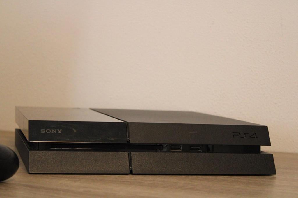 Sony PlayStation 4 FAT + 1 Controller + 9 Spellen, Met games, Ophalen of Verzenden, Zo goed als nieuw, Met 1 controller
