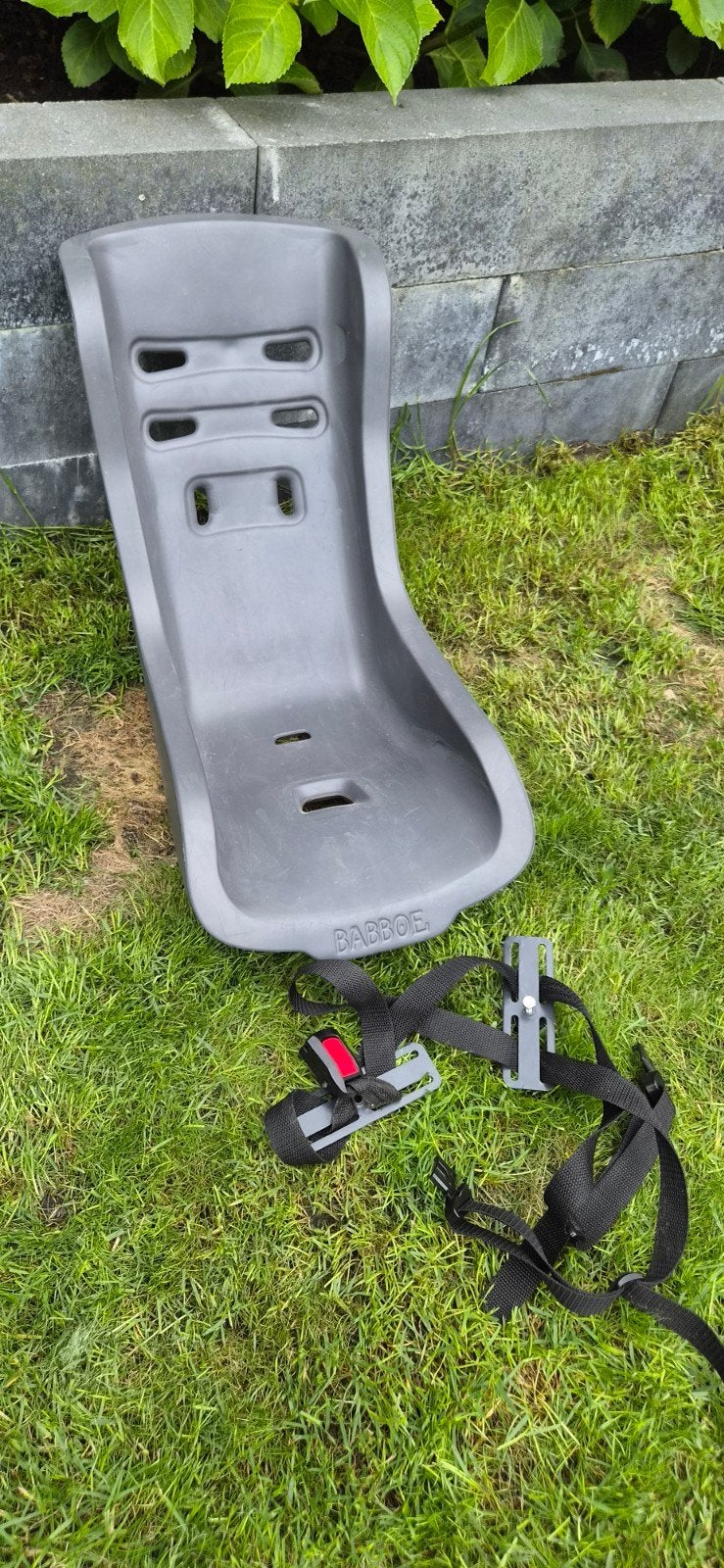 Babboe bakfiets zitje met gordel, Ophalen, Gebruikt