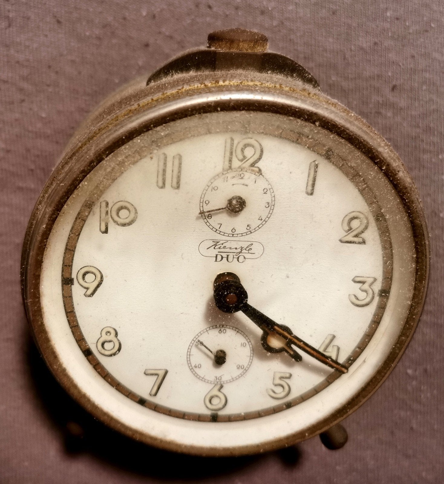 Vintage Kienzle DUO wekker - Klassieke reiswekker, Antiek en Kunst, Antiek | Klokken, Ophalen