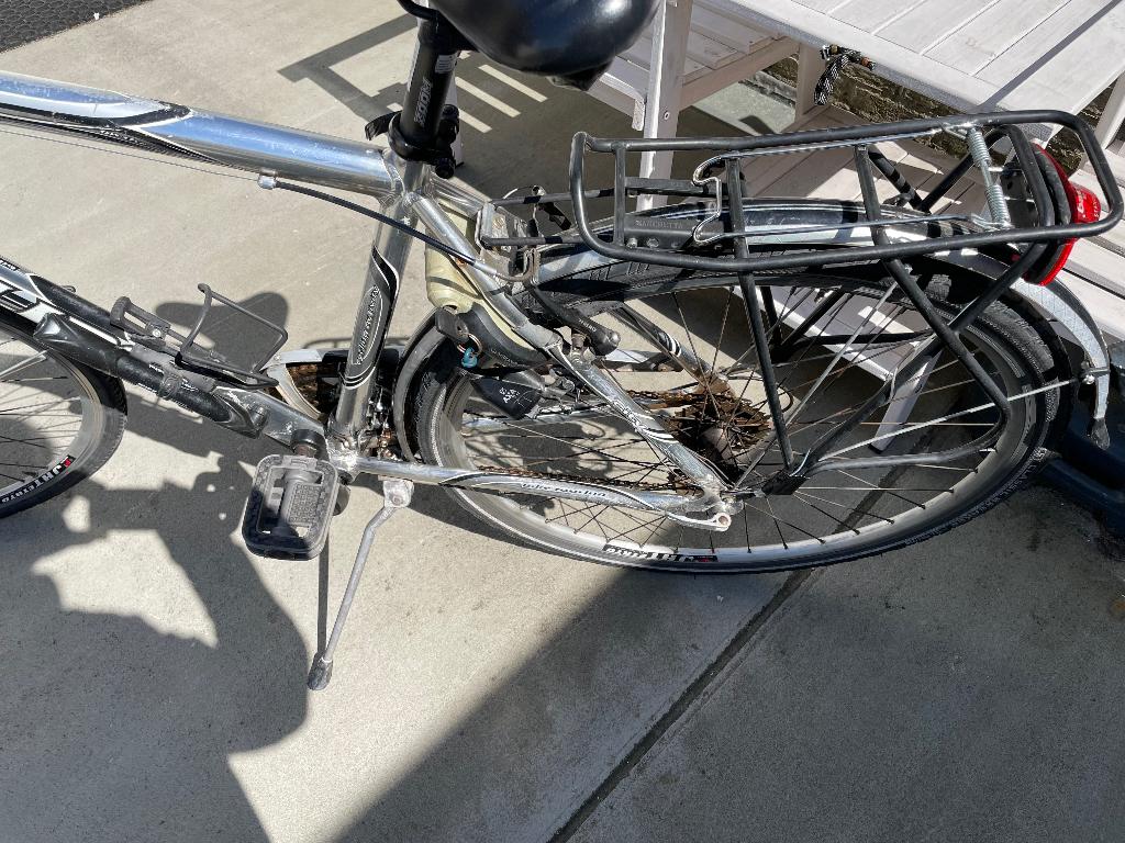 Fietsen heren sport en tour fietsen, Overige merken, 28 inch, Gebruikt, Vering