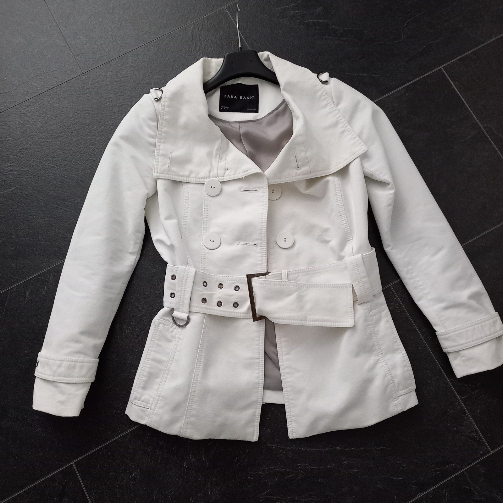 Zgan witte zomerjas van Zara maat S koopje nu, Ophalen of Verzenden, Zo goed als nieuw, Maat 36 (S), Wit