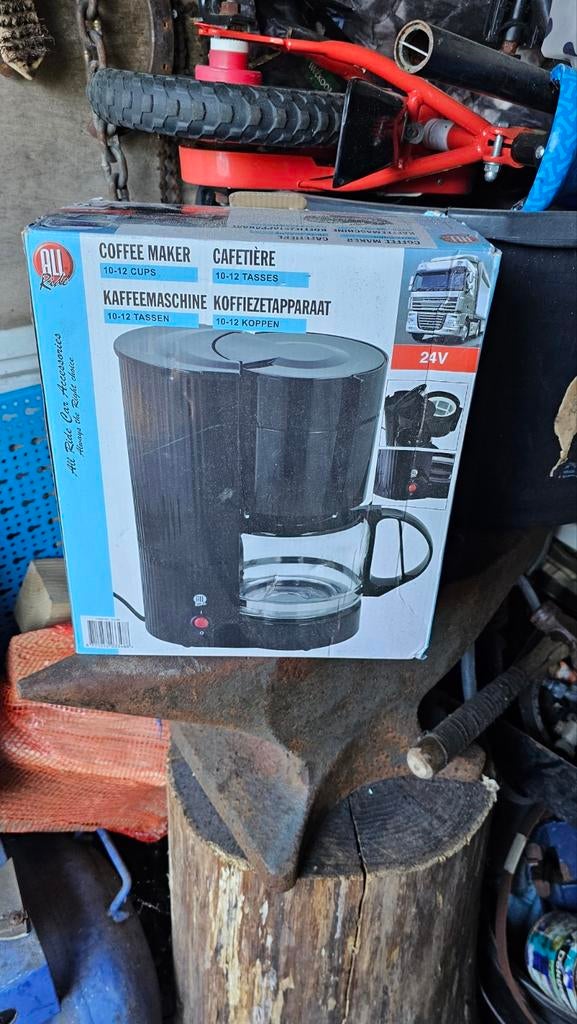 Nieuwe All Ride Koffiezetapparaat 24V - 10-12 kopjes, 10 kopjes of meer, Gemalen koffie, Ophalen of Verzenden, Koffiemachine