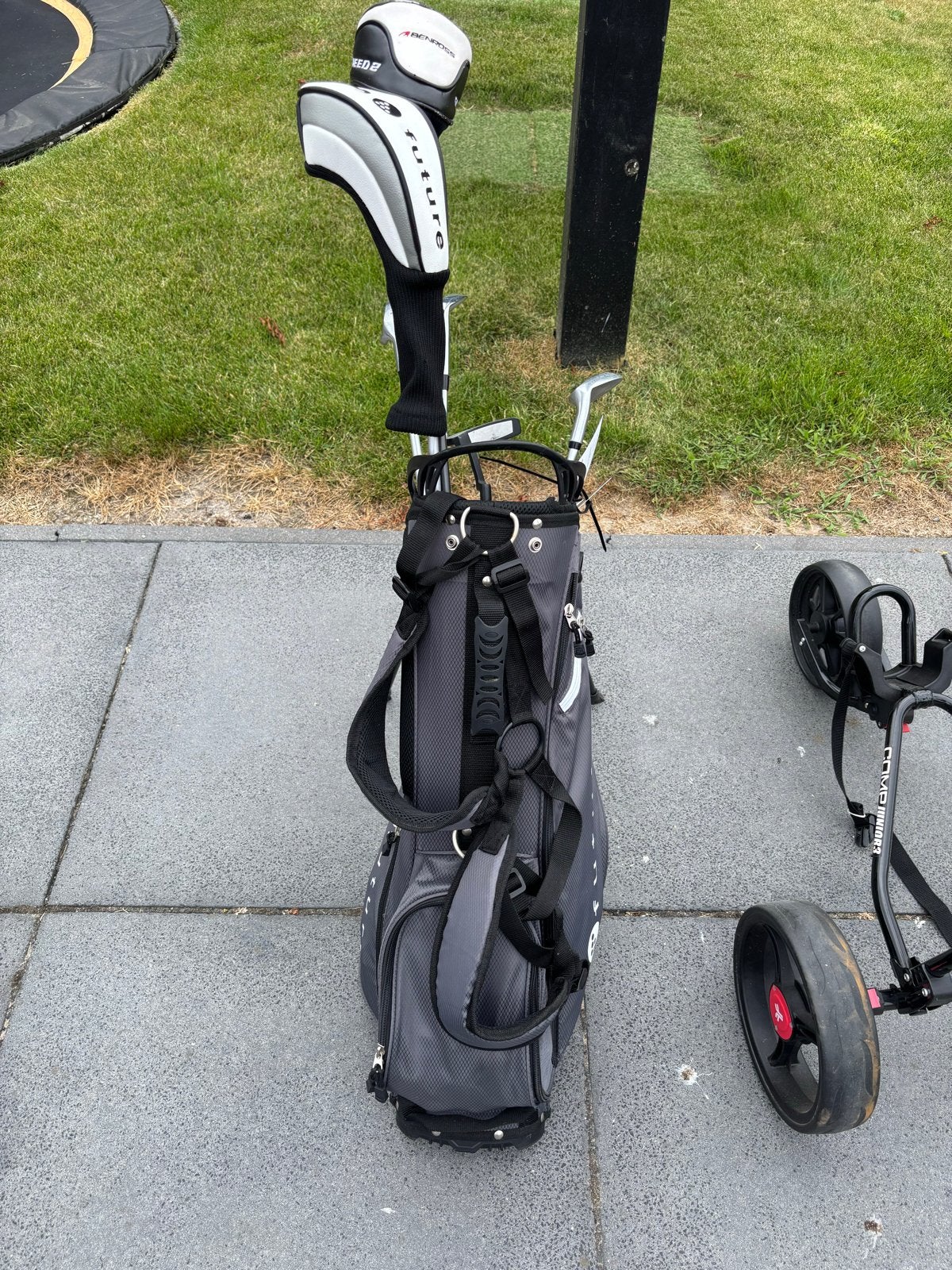Complete golfset met tas en golftrolley, Sport en Fitness, Ophalen, Gebruikt, Set, Overige merken