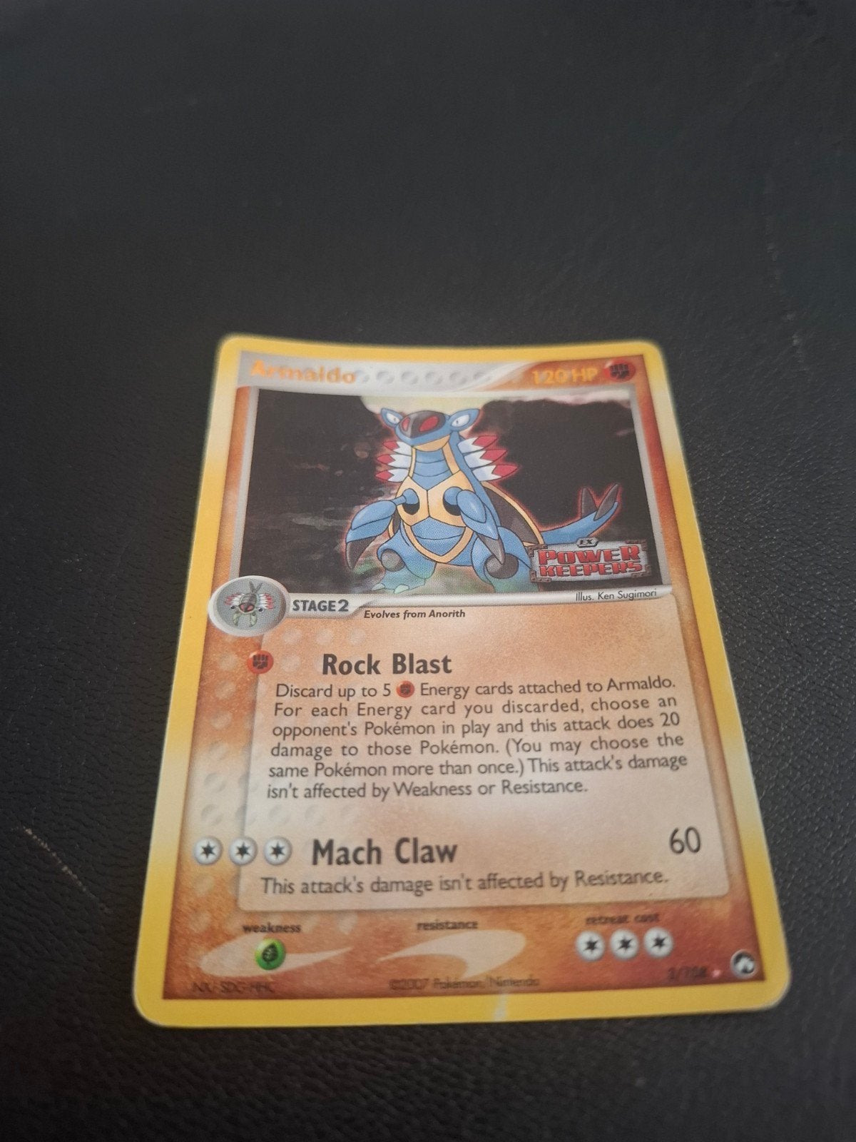 Armaldo Pokémon Kaart - Power Keepers 3/108 (2007), Ophalen of Verzenden, Gebruikt, Losse kaart