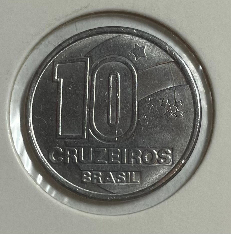 10 cruzeiros Brazilië 1990, Ophalen of Verzenden, Zuid-Amerika