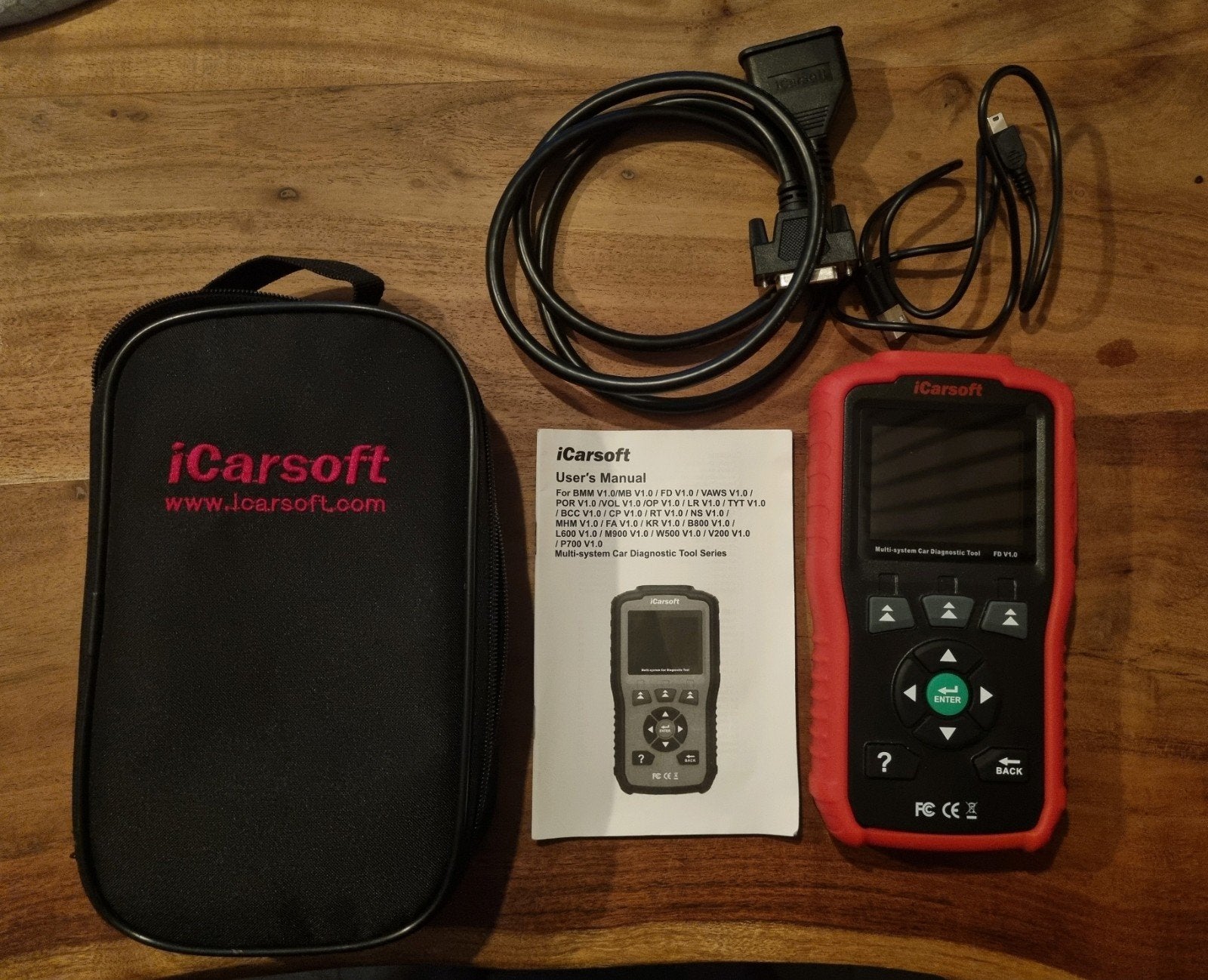 iCarsoft v1 Ford obd2 scanner, Ophalen of Verzenden, Zo goed als nieuw