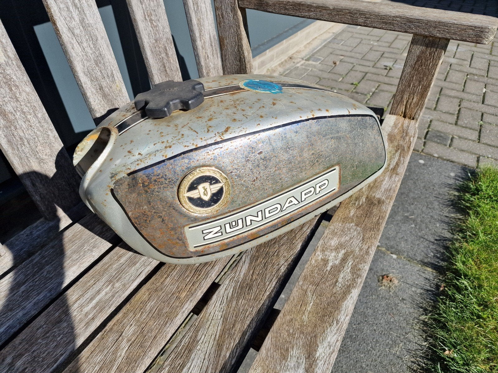 Zündapp GTS KS Tank, met korte banen. Voor restauratie., Ophalen of Verzenden, Gebruikt, Tank